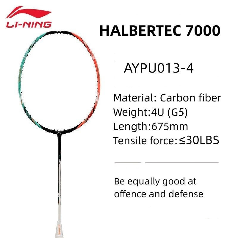 LI-NING HALBERTEC 7000 (Green/Orange) Badminton Racket  P-AYPU013-4
