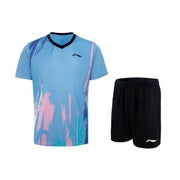 LI-NING UNISEX BADMINTON QUICK-DRY T-SHIRT/SHORT SET- AAATV041-5
