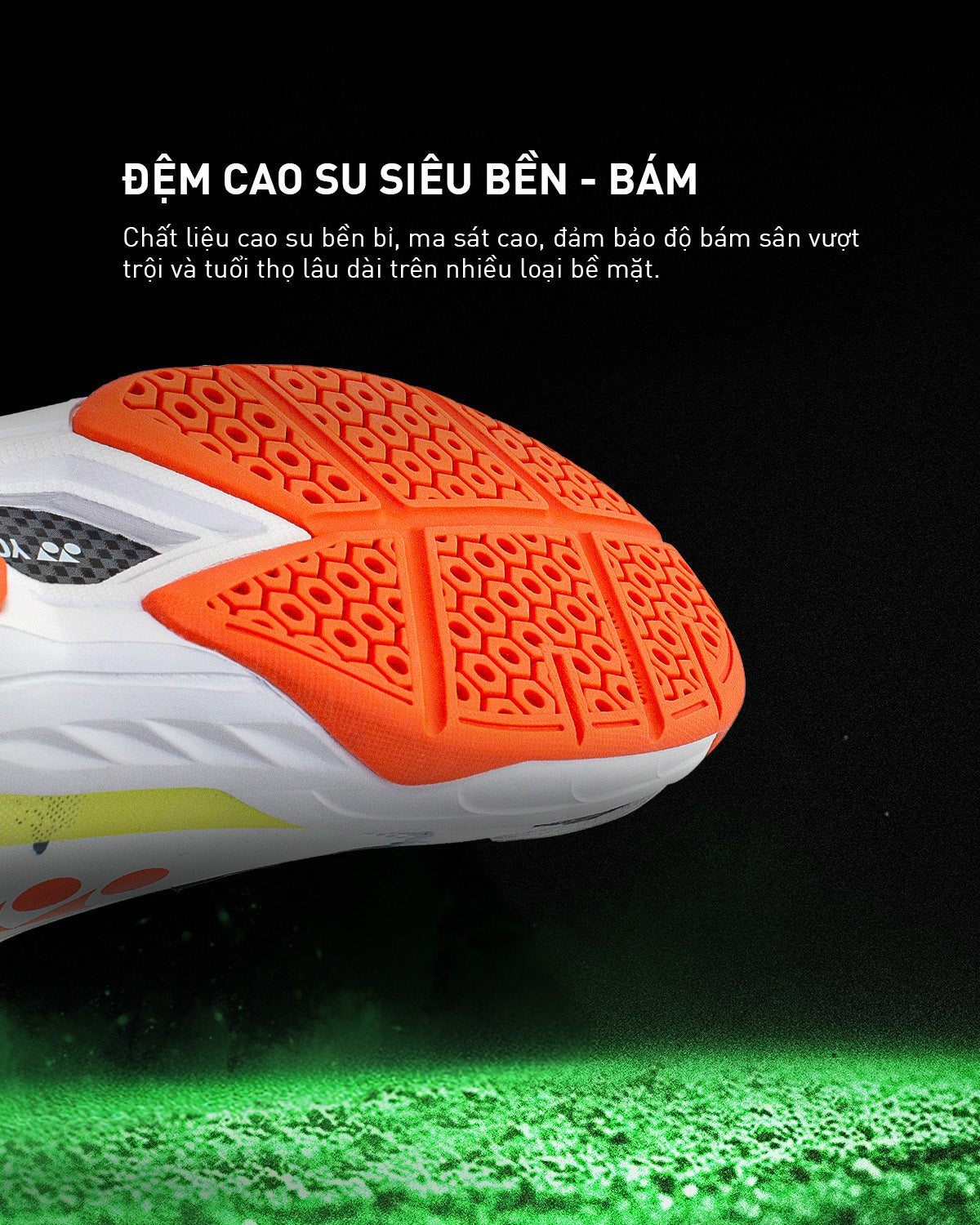 Yonex 2026 APIOS Speed Badminton Shoes White / Flume Scarlet