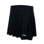 LI-NING WOMENS BADMINTON QUICK-DRY FIT SKIRT- BLACK ASKW174-1