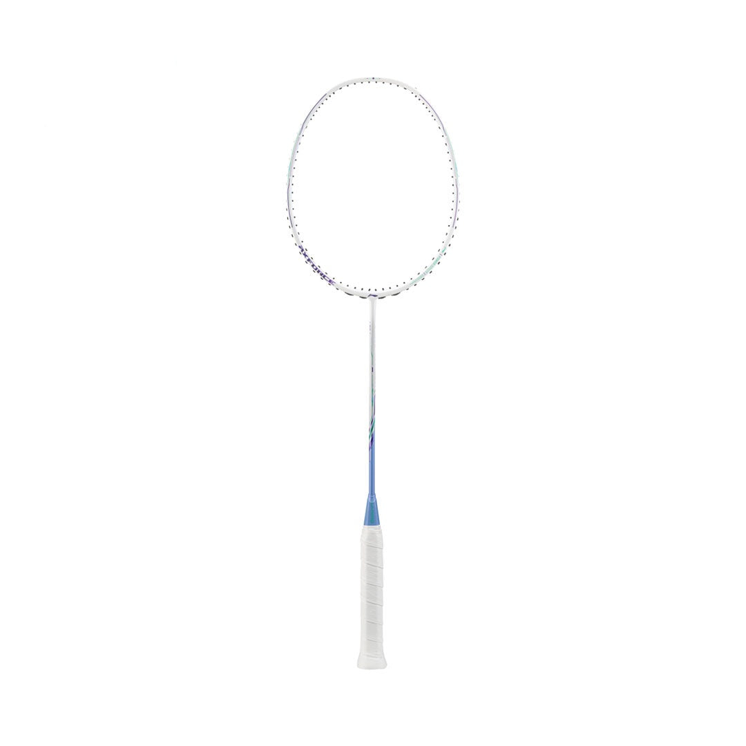 LI-NING AXFORCE 80 BADMINTON RACQUET - WHITE/LIGHT PURPLE - AYPV035