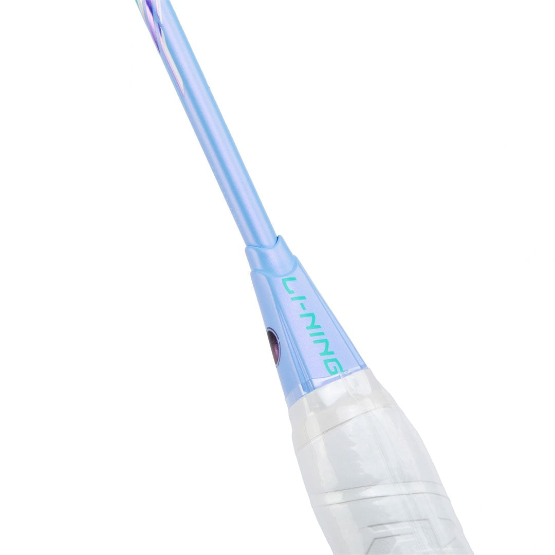 LI-NING AXFORCE 80 BADMINTON RACQUET - WHITE/LIGHT PURPLE - AYPV035