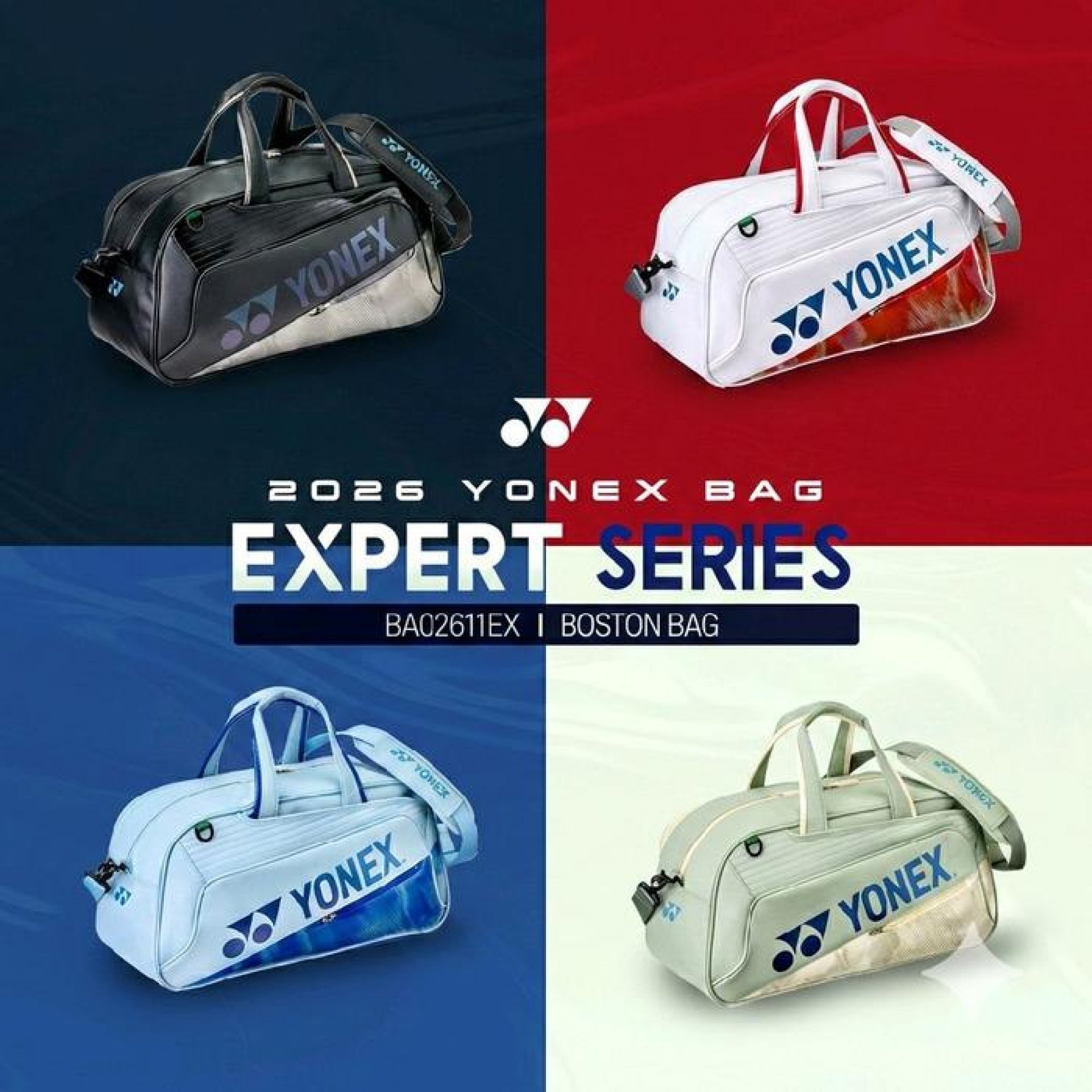 Yonex BA02611EX Expert Boston Bag 2026 - Sky Blue(018) - JAPAN