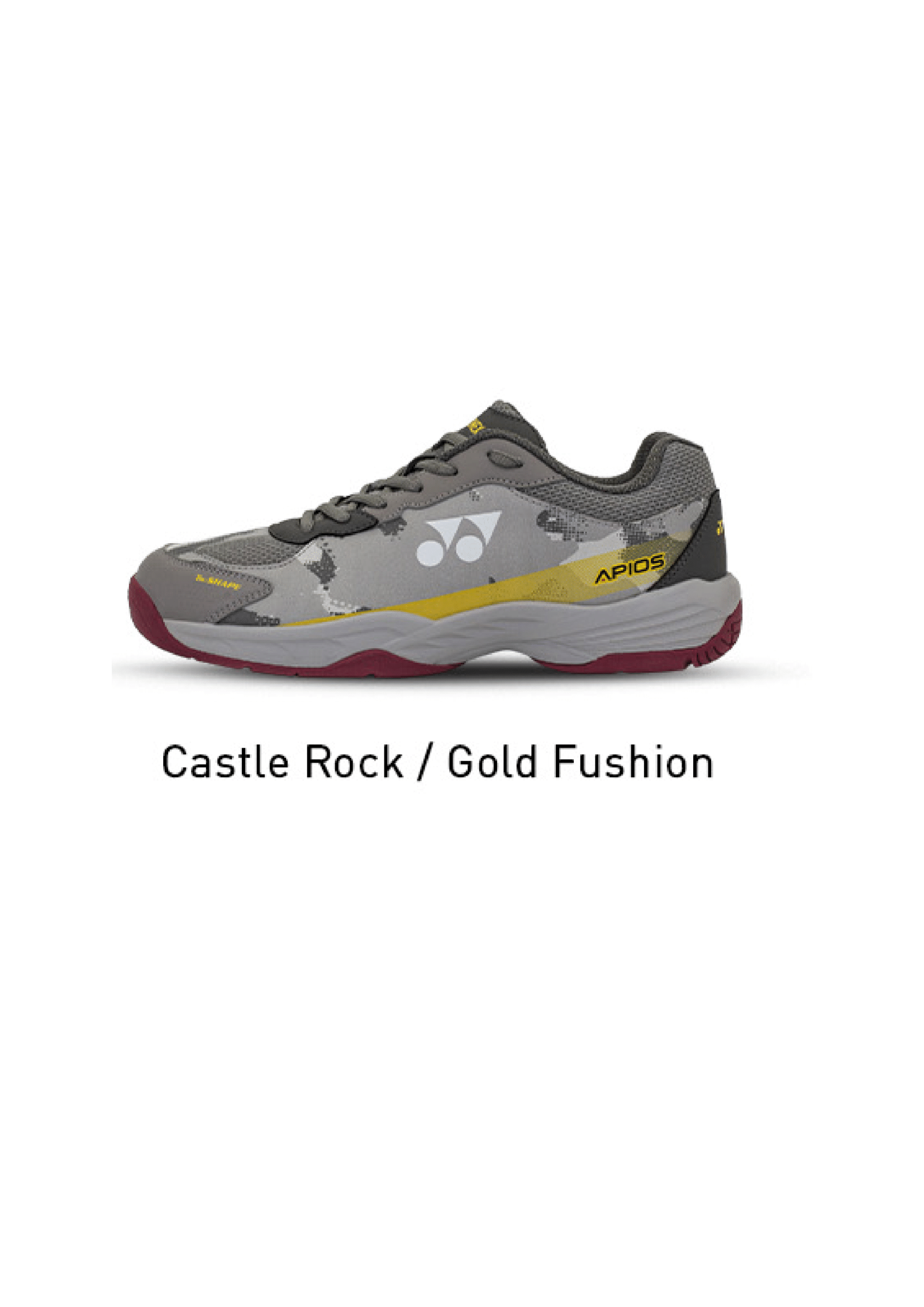 Yonex 2026 APIOS Speed Badminton Shoes Castle Rock / Gold Fusion