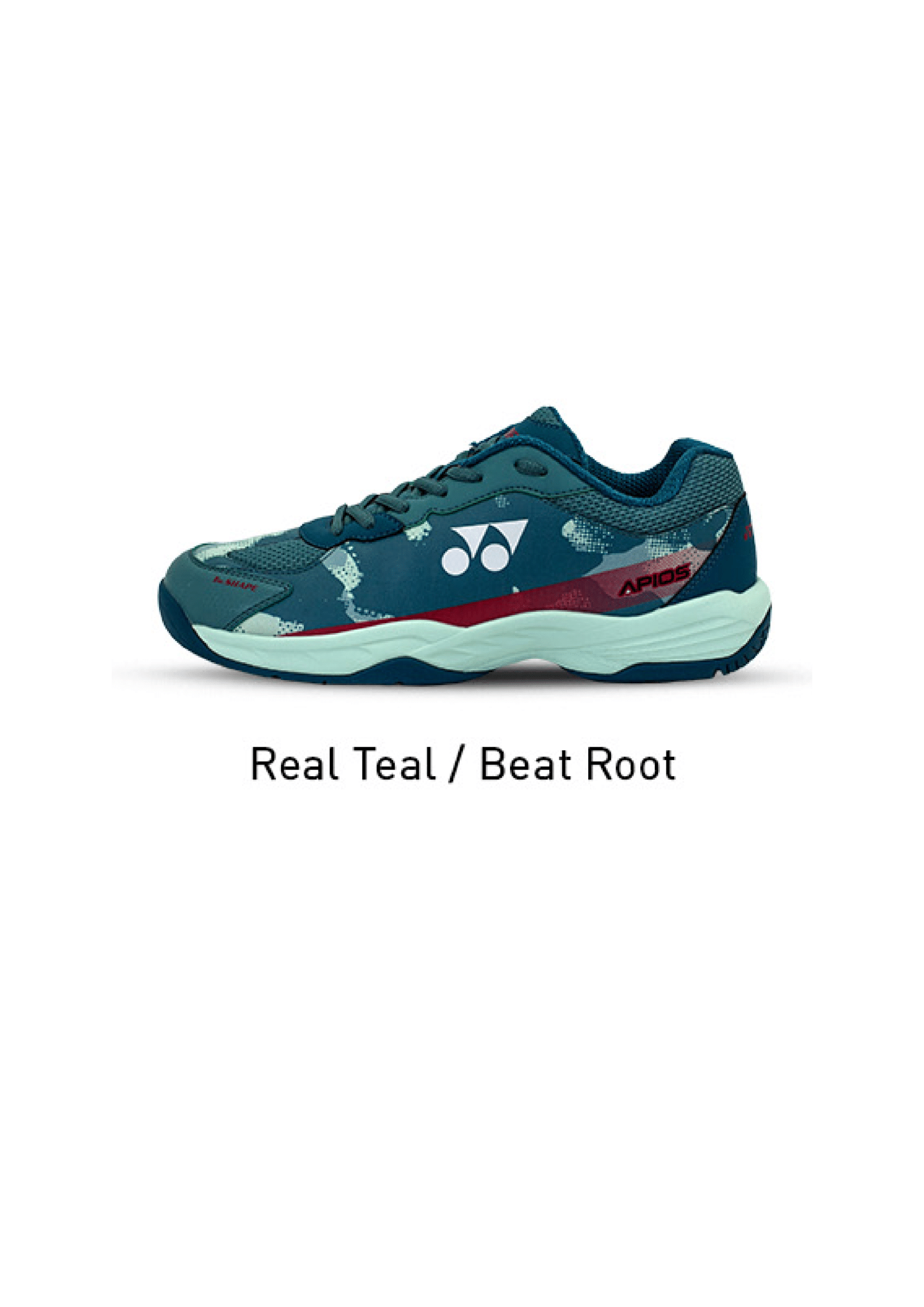 Yonex 2026 APIOS Speed Badminton Shoes Real Teal / Beet Root