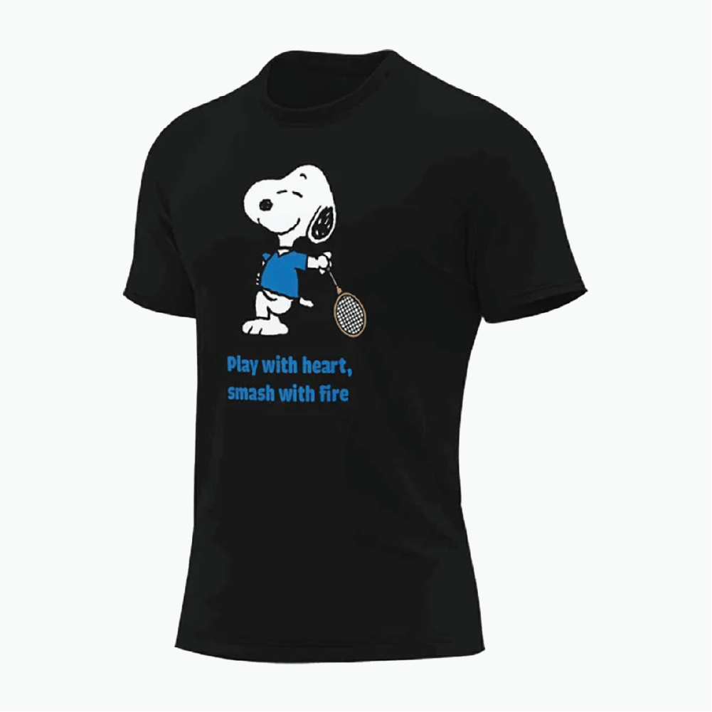 T-Shirt  Sports Snoopy Graphic Jersey | BLACK
