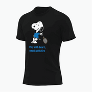 T-Shirt  Sports Snoopy Graphic Jersey | BLACK