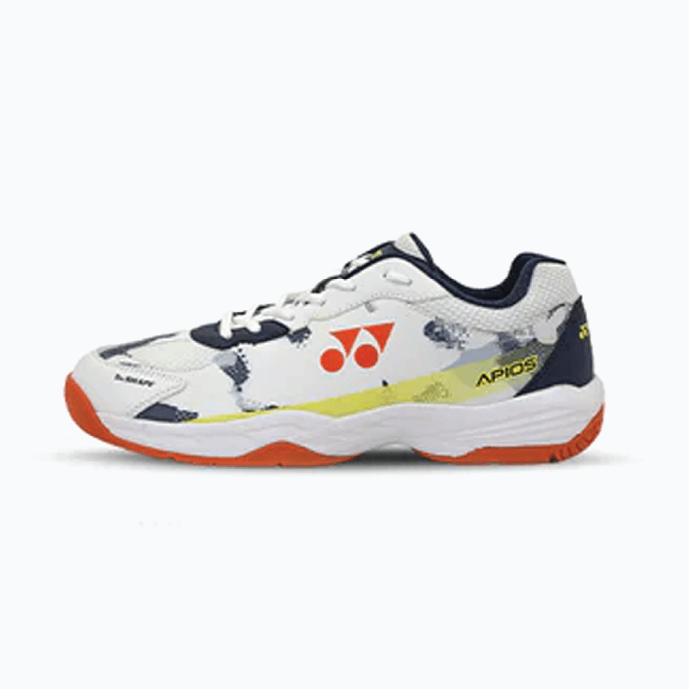Yonex 2026 APIOS Speed Badminton Shoes White / Flume Scarlet