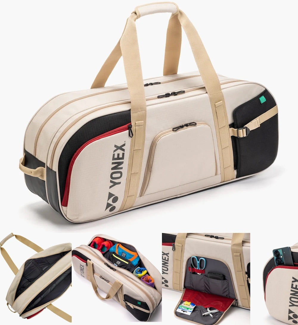 Yonex BA72631WEX Gearlogic Beige Tournament Bag