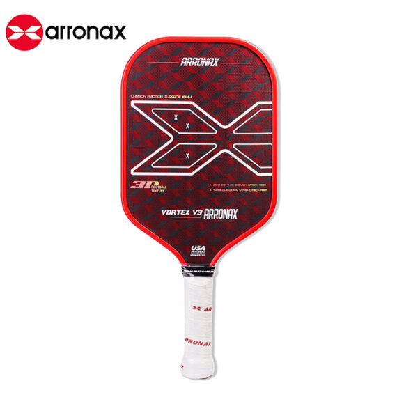Arronax Vortex V3 Pickleball Paddle – Red – Authentic