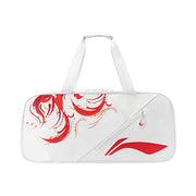 LI-NING BADMINTON RACQUET SQUARE BAG - WHITE - ABLU067-2