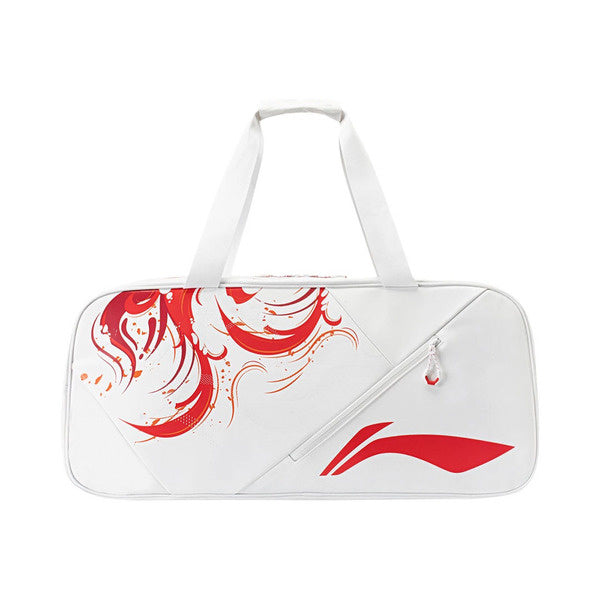 LI-NING BADMINTON RACQUET SQUARE BAG - WHITE - ABLU067-2