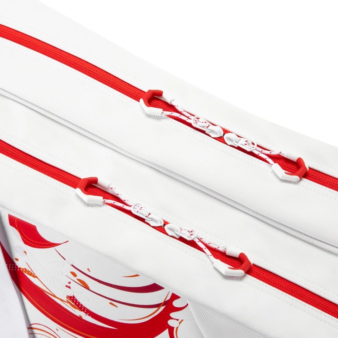 LI-NING BADMINTON RACQUET SQUARE BAG - WHITE - ABLU067-2