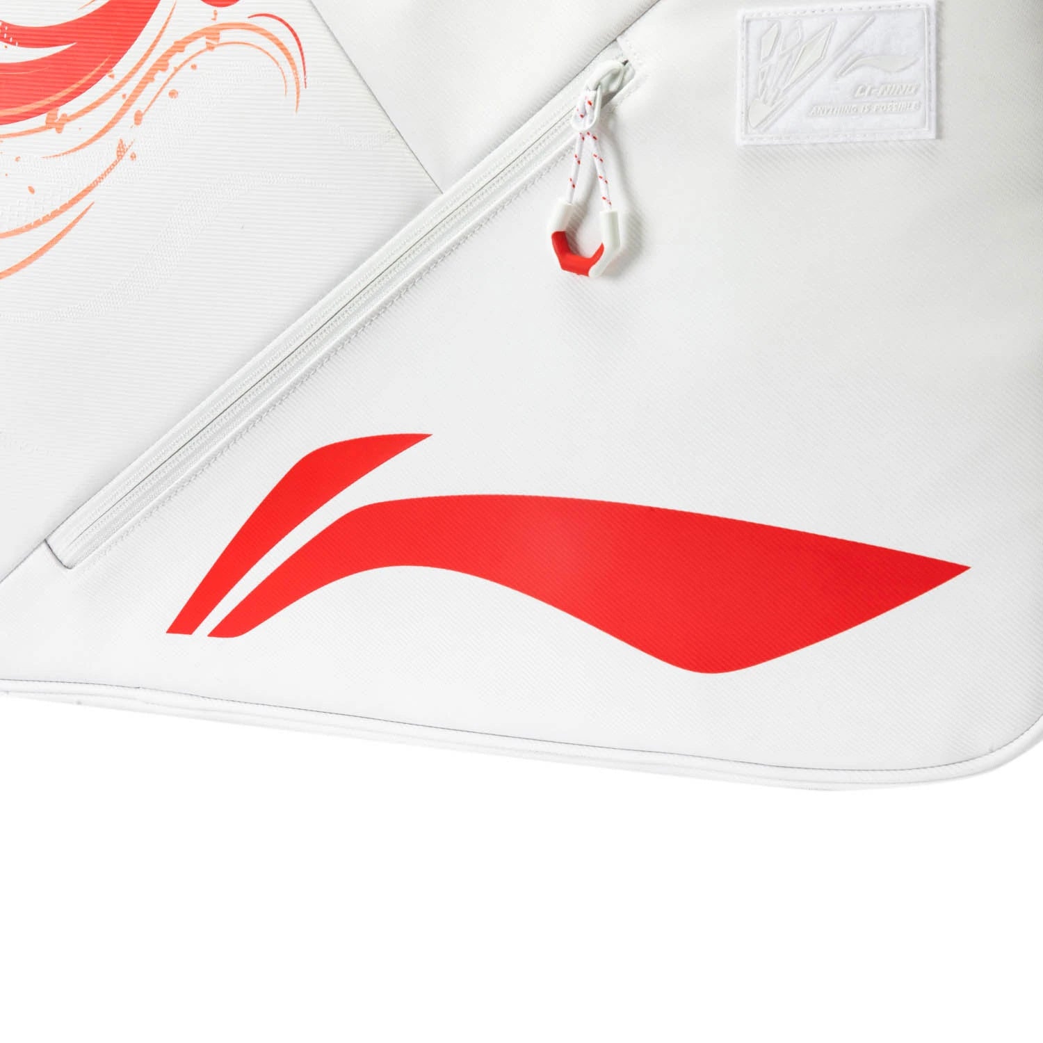 LI-NING BADMINTON RACQUET SQUARE BAG - WHITE - ABLU067-2