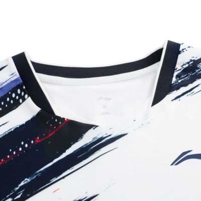 LI-NING UNISEX BADMINTON TOURNAMENT JERSEY - WHITE - AAYV025-2