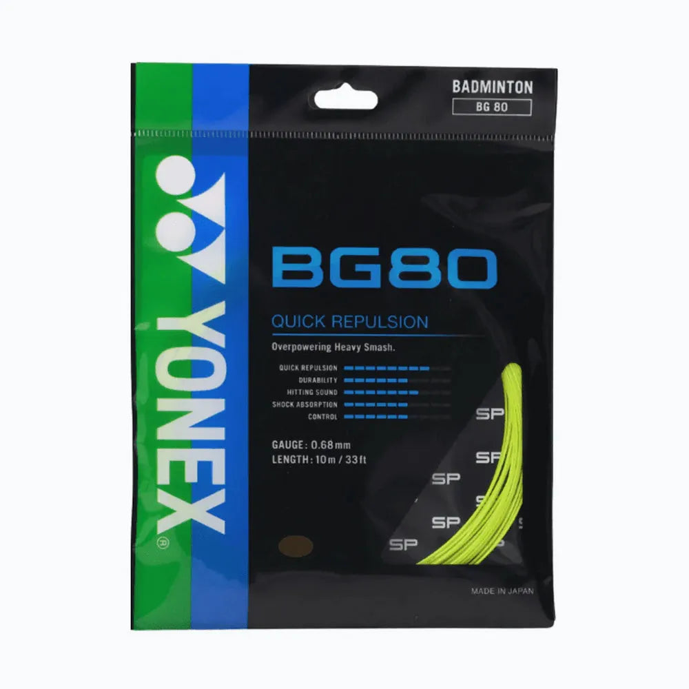 YONEX BG80 Badminton String – Sharp & Accurate Shot
