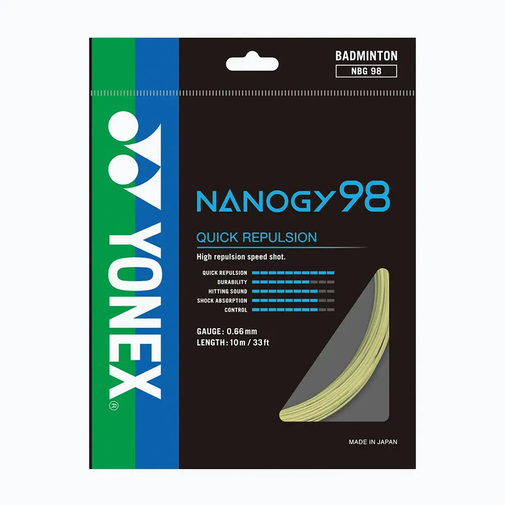 Yonex Nanogy 98 Badminton String – Sharp Feel & Control