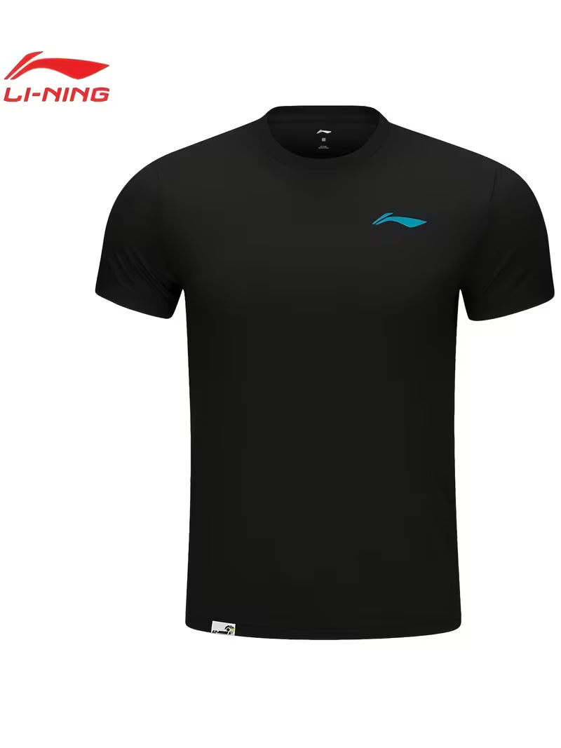 LI-NING UNISEX BADMINTON QUICK-DRY T-SHIRT - Black- AHST347-1