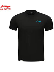 LI-NING UNISEX BADMINTON QUICK-DRY T-SHIRT - Black- AHST347-1
