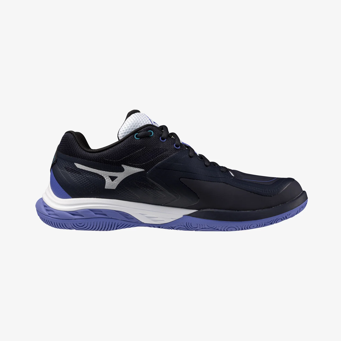 MIZUNO WAVE FANG 2 UNISEX Badminton Shoes 71GA2313-46 - Blue Granite/White/Iris Boom