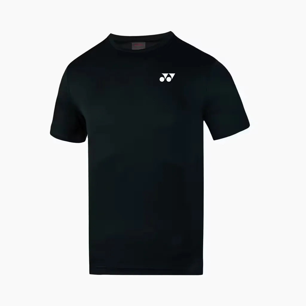 Yonex EASY5-S Men's Round Neck Badminton T-Shirt – Jet Black