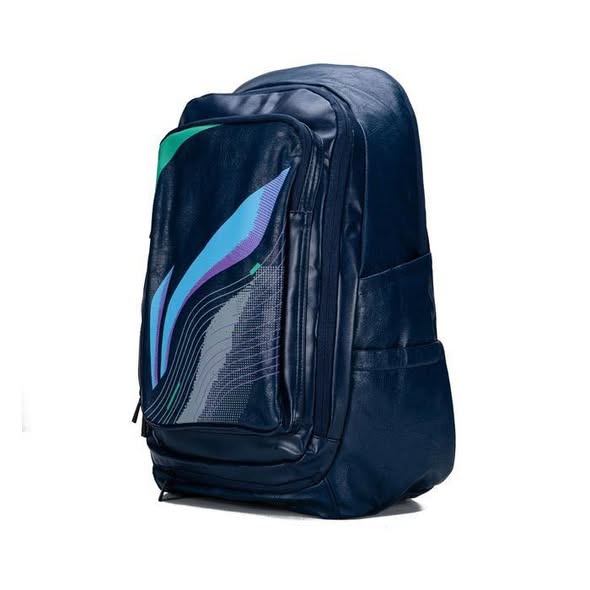 Li-Ning Velocity Badminton Backpack (Navy Blue) || High Quality Leather || ABSU385-3