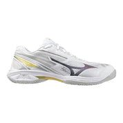 MIZUNO Wave Claw Pro 3 Unisex Badminton Shoes – 71GA2652-01  - White/Gold