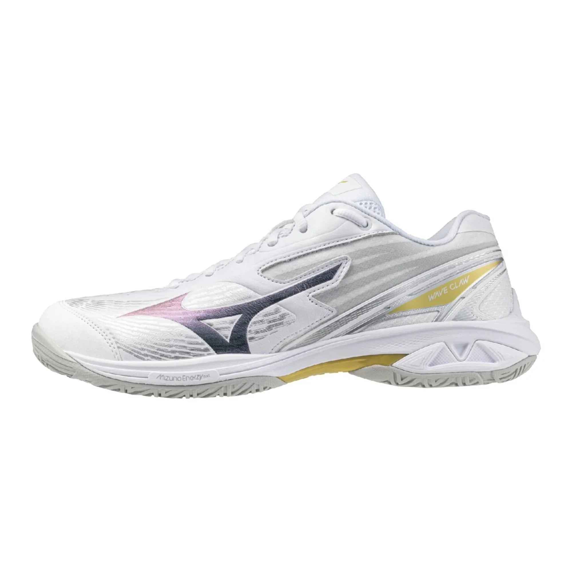 MIZUNO Wave Claw Pro 3 Unisex Badminton Shoes – 71GA2652-01  - White/Gold