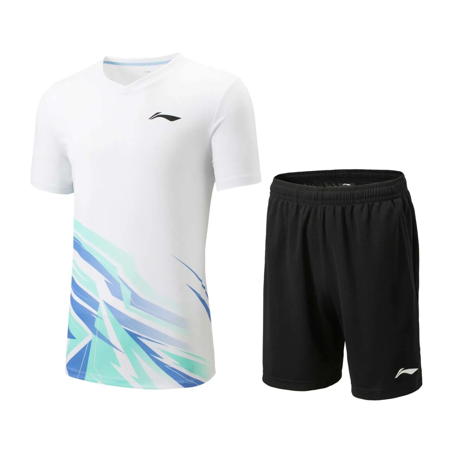LI-NING UNISEX BADMINTON QUICK-DRY JERSEY T-SHIRT/SHORT SET - AATV013-2