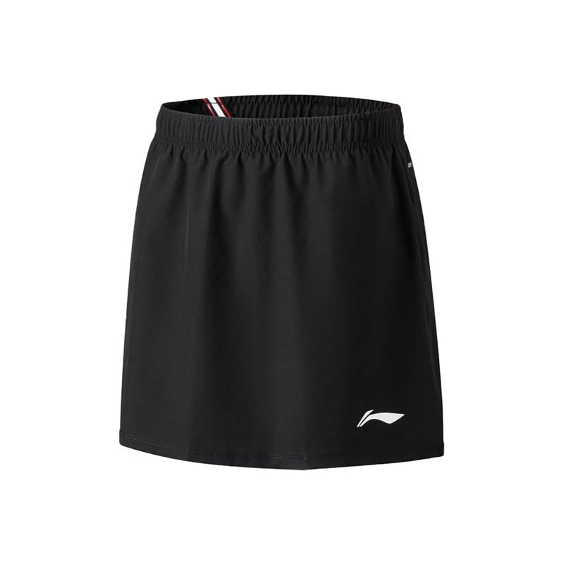 LI-NING WOMEN'S BADMINTON QUICK-DRY SKIRT - BLACK - ASKW066-1