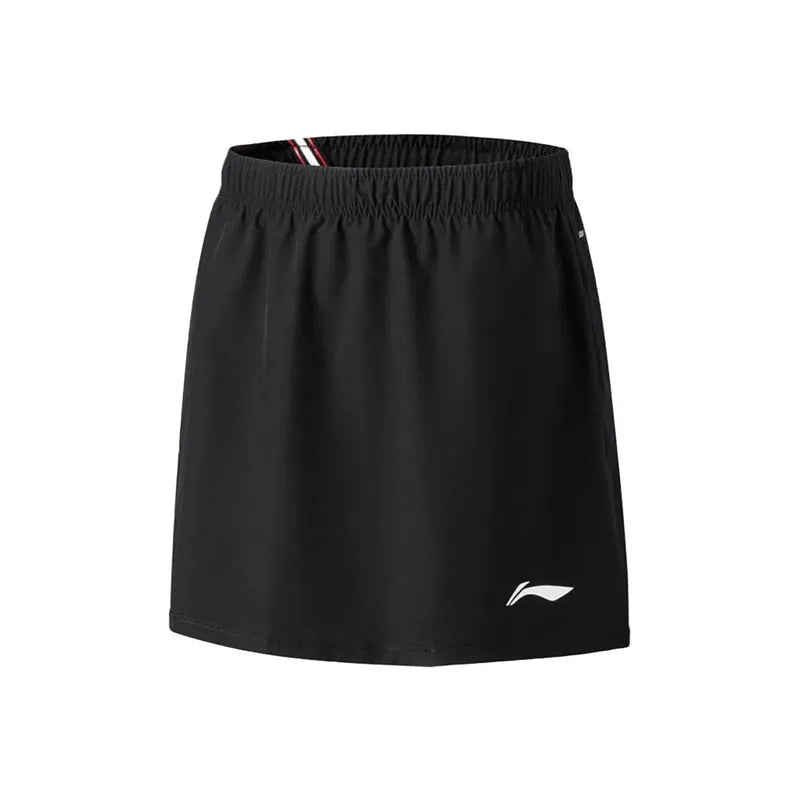 LI-NING WOMEN'S BADMINTON QUICK-DRY SKIRT - BLACK - ASKW066-1