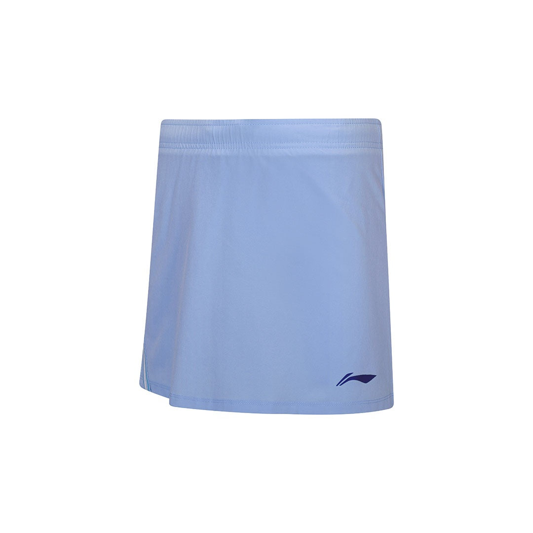 LI-NING WOMEN'S BADMINTON QUICK-DRY SKIRT - WINDMILL BLUE - ASKW066-4