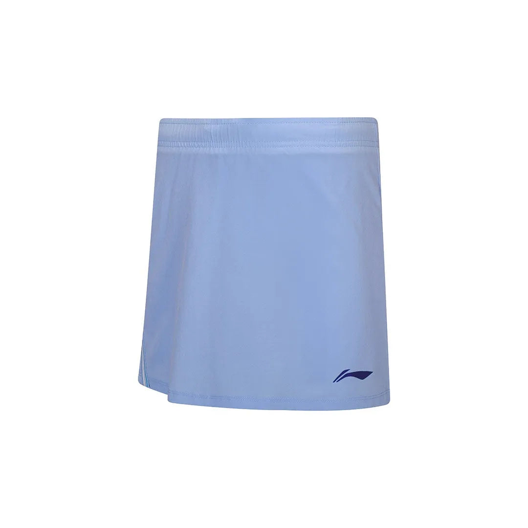 LI-NING WOMEN'S BADMINTON QUICK-DRY SKIRT - WINDMILL BLUE - ASKW066-4