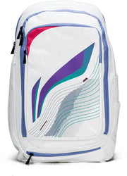Li-Ning Velocity Badminton Backpack (White) || High Quality Leather || ABSU385-2