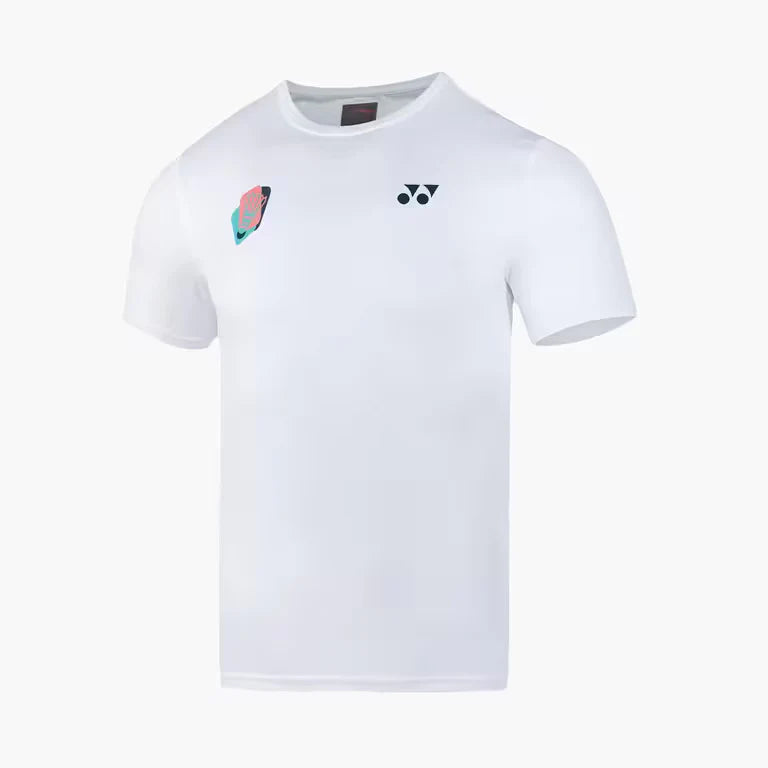 YONEX Round Neck Men White T-Shirt